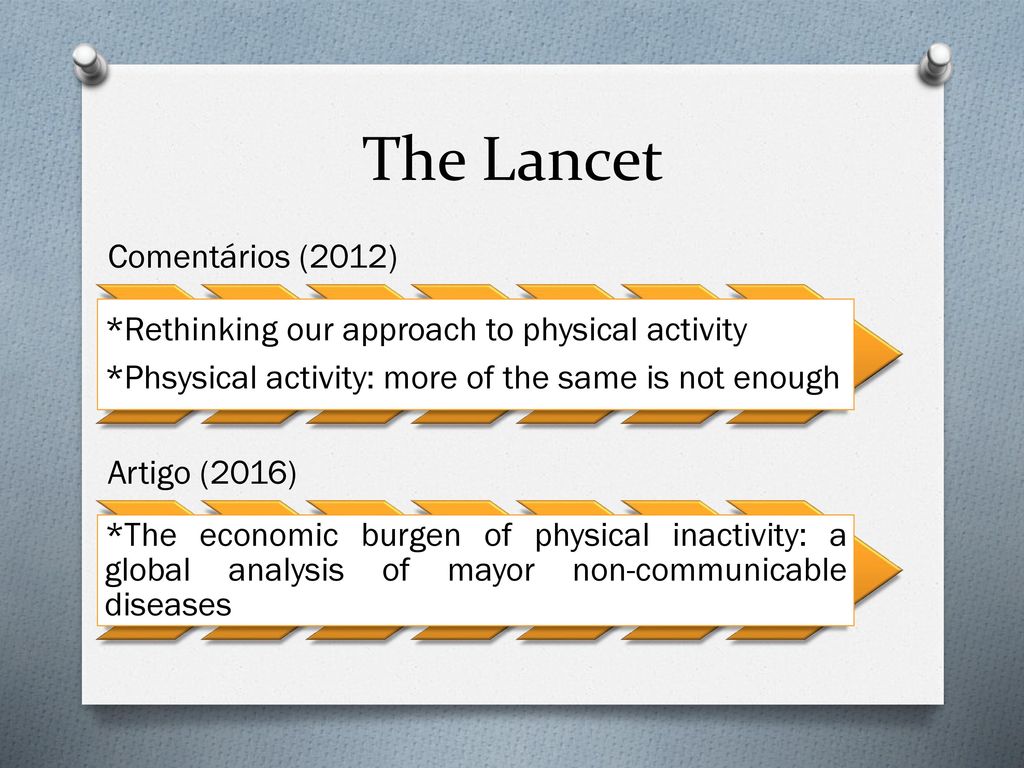 The Lancet Comentários (2012)