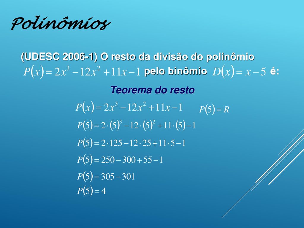 Matemática Básica Polinômios. - ppt carregar