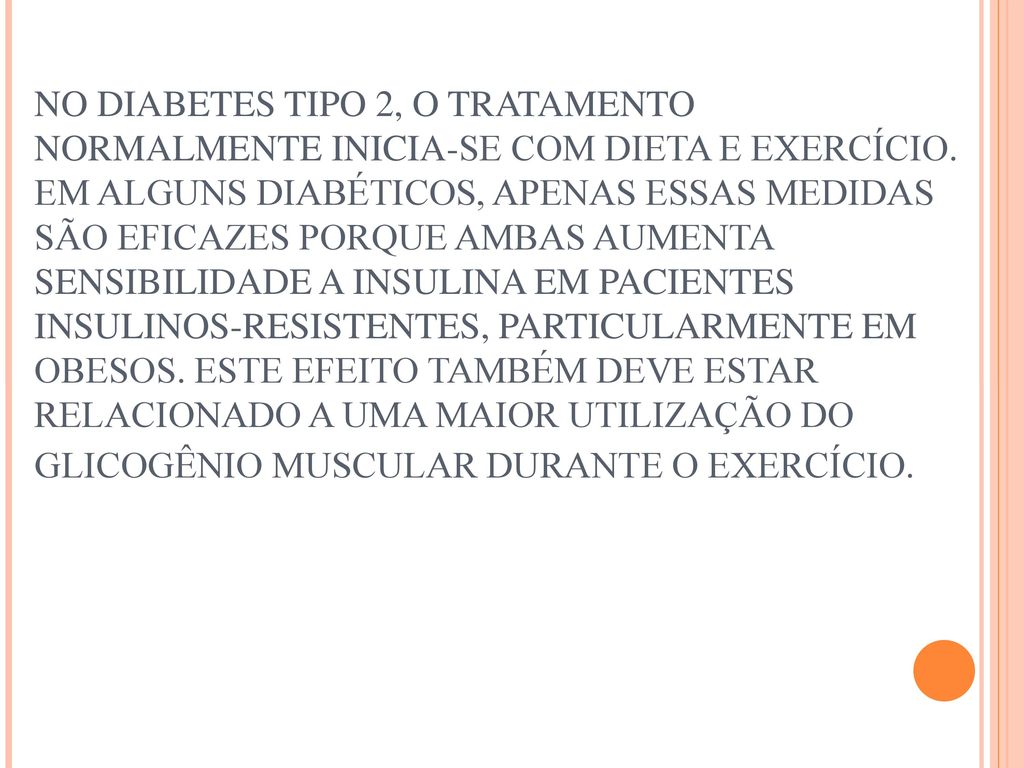 O Papel Do Exercicio No Tratamento Do Diabetes Mellitus Tipo 1 E 2