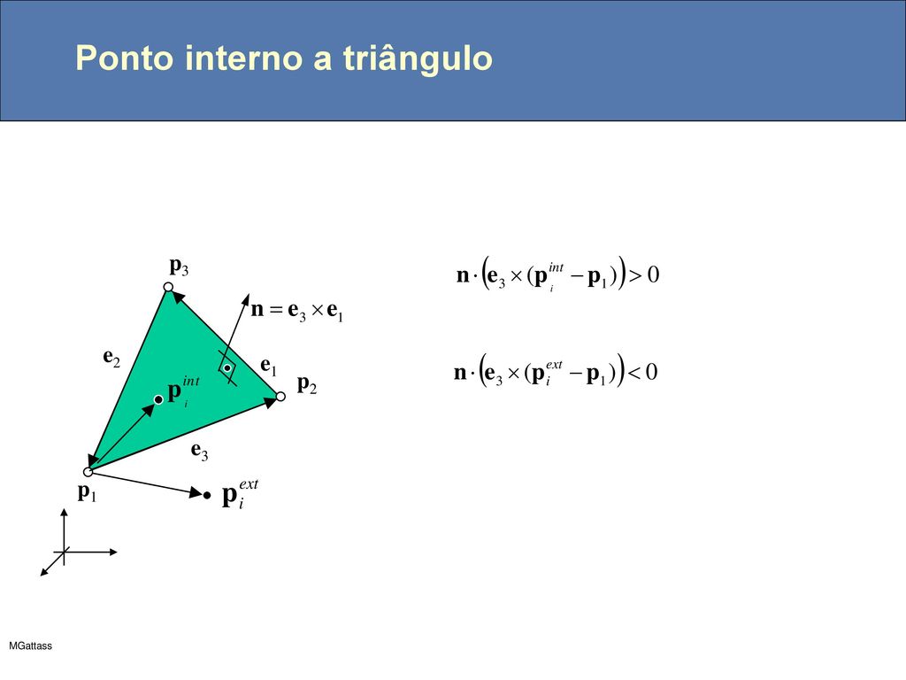 Ponto interno a triângulo