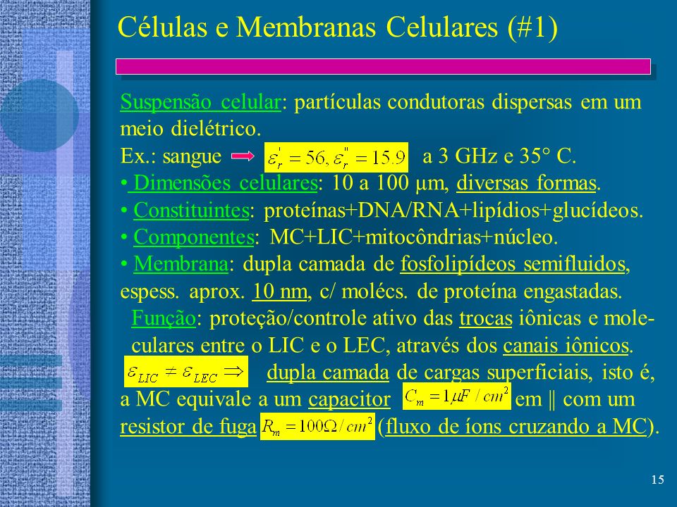 Células e Membranas Celulares (#1)