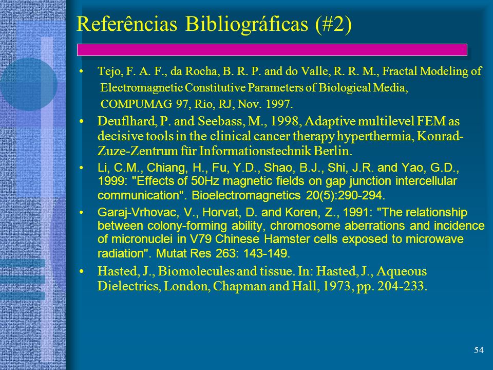 Referências Bibliográficas (#2)