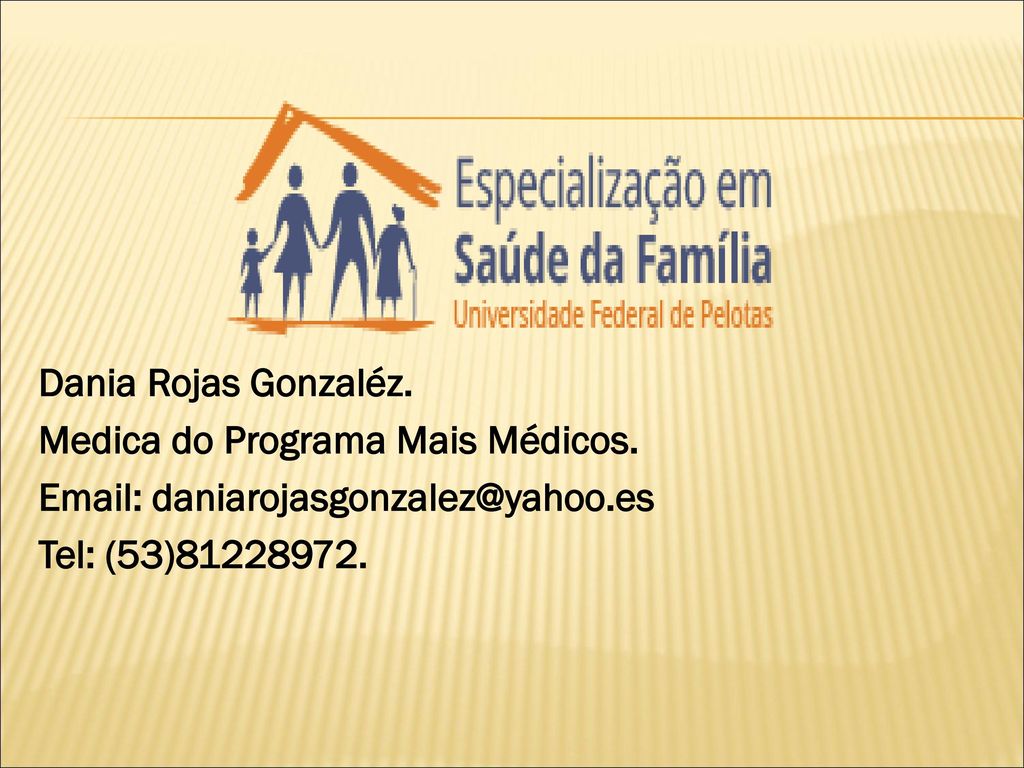 Dania Rojas Gonzaléz. Medica do Programa Mais Médicos
