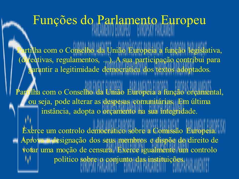Funções do Parlamento Europeu