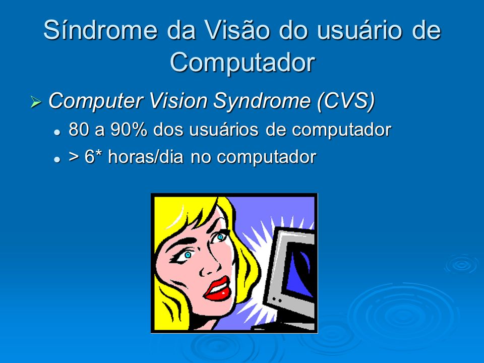 Síndrome da Visão do usuário de Computador