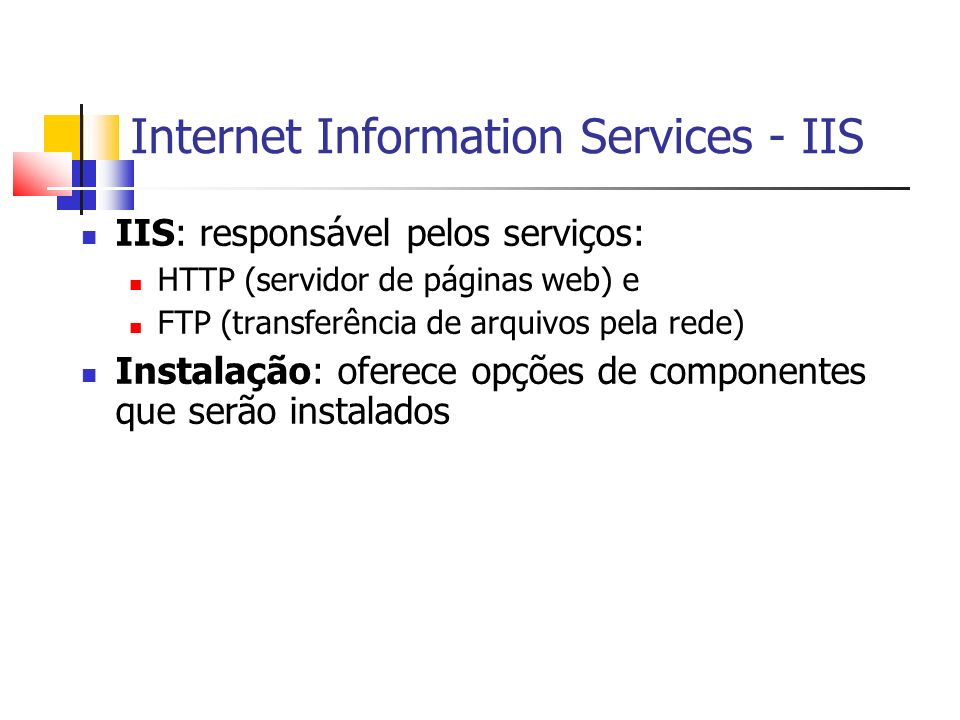 Internet Information Services - IIS