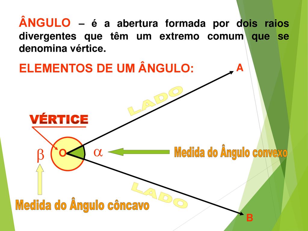 Ângulos. - ppt carregar, notação matemática 