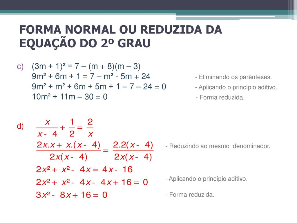 EQUAÇÃO DO 2º GRAU ✓ 