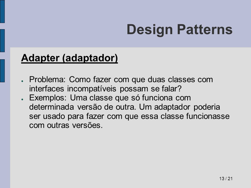 Design Patterns Adapter (adaptador)