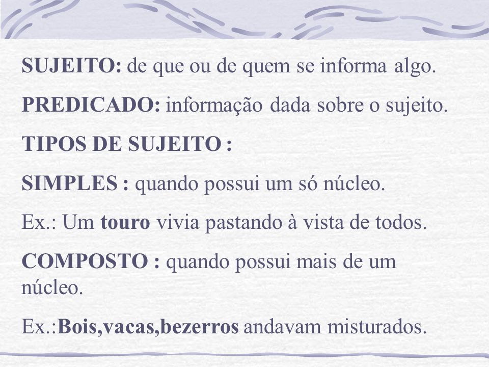 Aula De Revisão Língua Portuguesa 6ª Série Frase Oração E Período