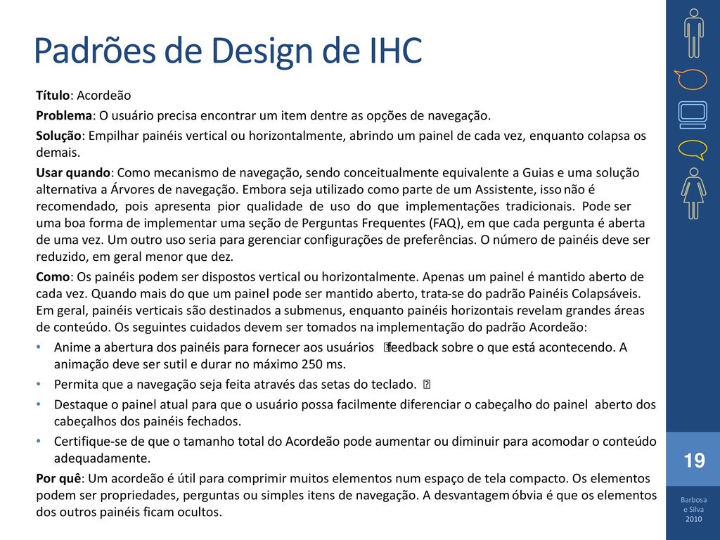 Padrões de Design de IHC
