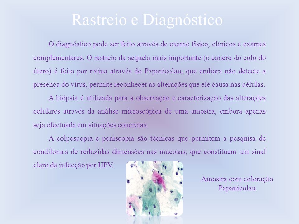 Rastreio e Diagnóstico