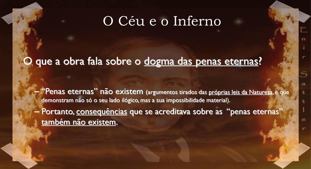 O Céu e o Inferno O que a obra fala sobre o dogma das penas eternas