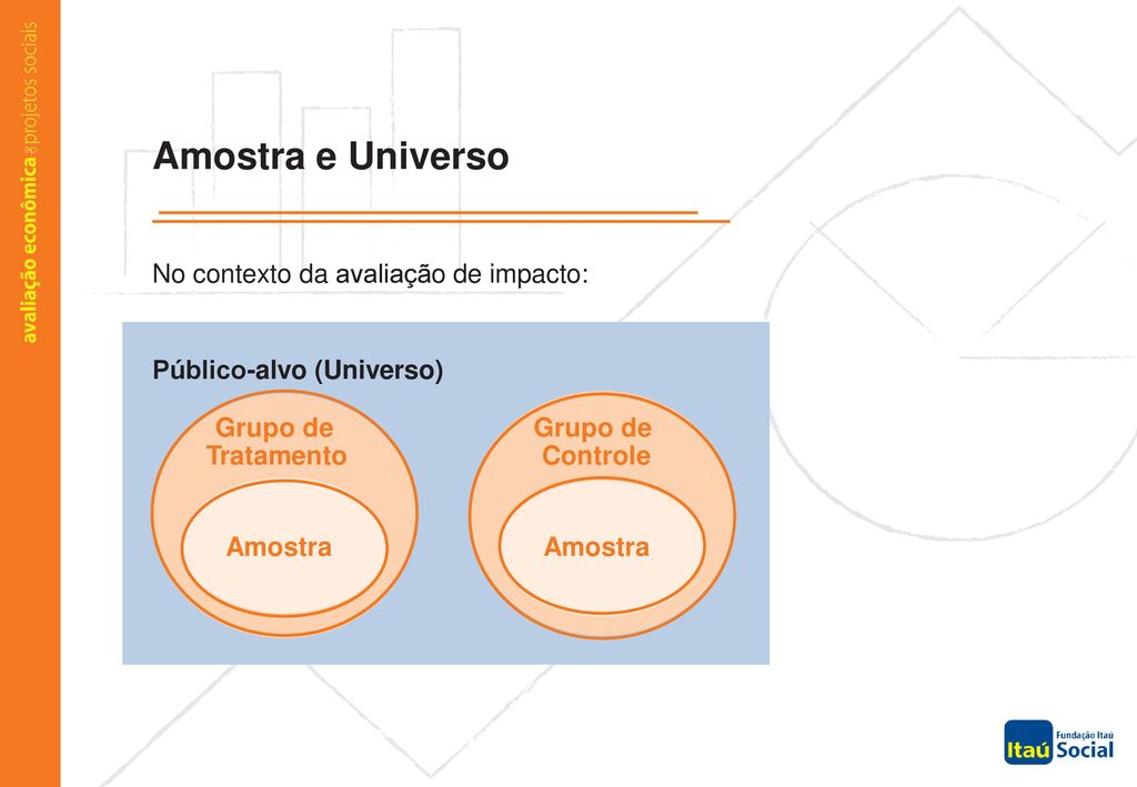 Amostra e Universo No contexto da avaliação de impacto: