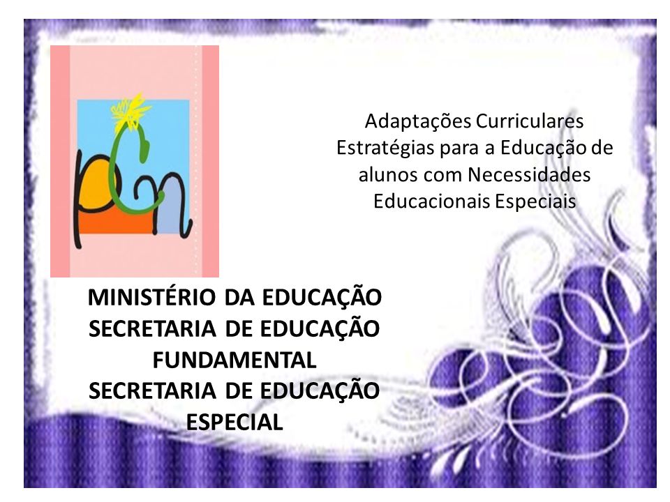 MINISTÉRIO DA EDUCAÇÃO SECRETARIA DE EDUCAÇÃO FUNDAMENTAL