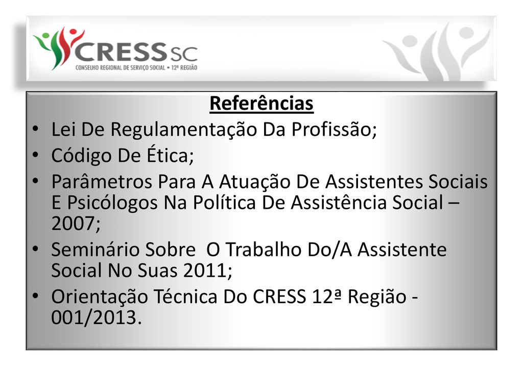 CRESS 12ª Região – Conselho Regional de Serviço Social 12ª Região