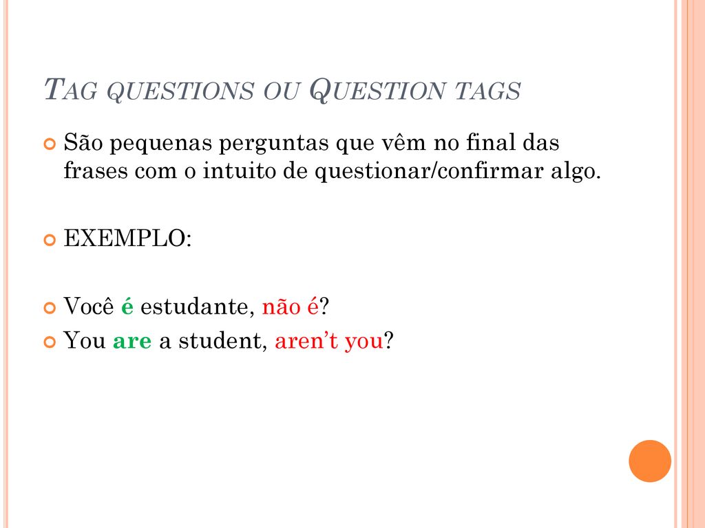 Tag questions: explicação, regras e exemplos - Toda Matéria
