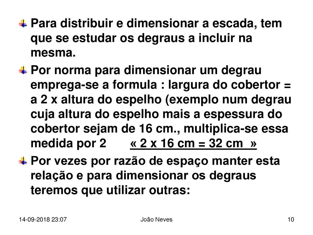 ESCADAS INTRODUÇÃO :07 João Neves. - ppt carregar