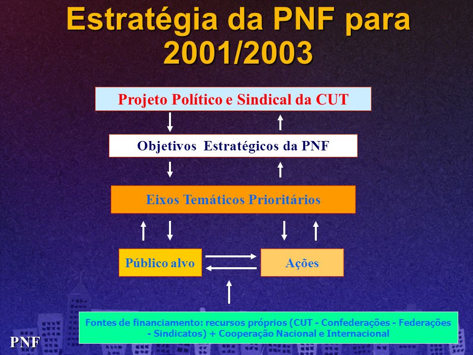 Estratégia da PNF para 2001/2003