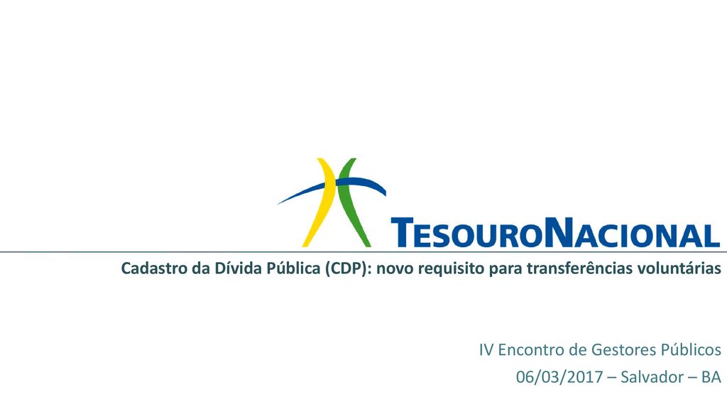 Cadastro da Dívida Pública (CDP): novo requisito para transferências voluntárias