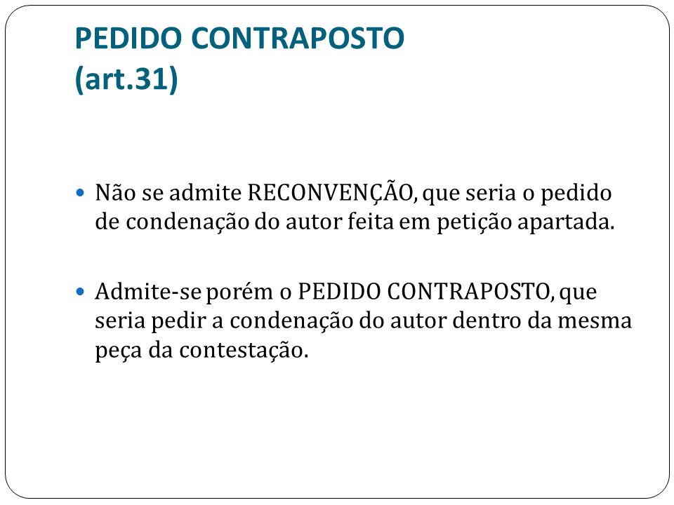 PEDIDO CONTRAPOSTO (art.31)