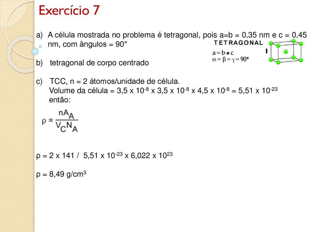 Estruturas Cristalinas Ppt Carregar