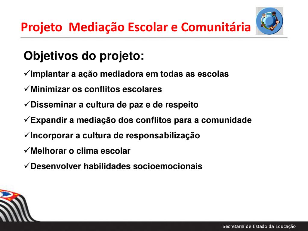 Projeto Mediação Escolar E Comunitária Ppt Carregar