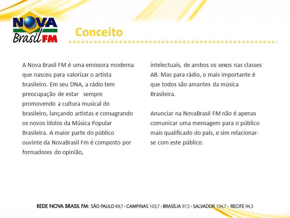 ARQUIVO NOVA BRASIL FM. - ppt carregar