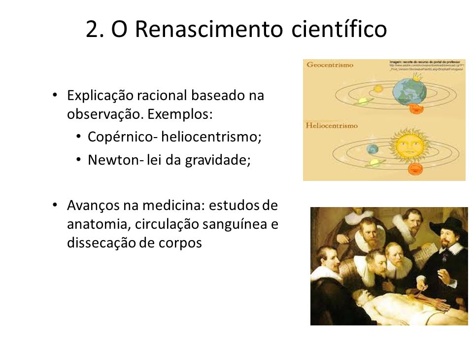 2. O Renascimento científico