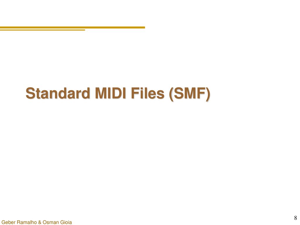 General MIDI Arquivos MIDI Standard - Ppt Carregar