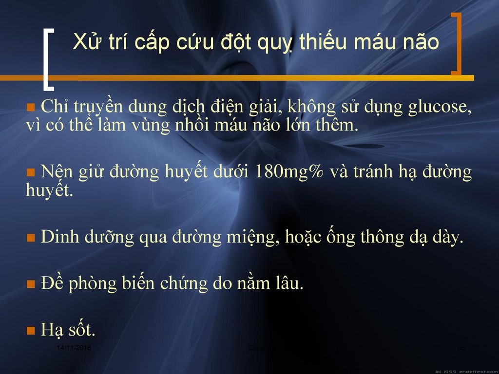 Xử trí cấp cứu đột quỵ thiếu máu não