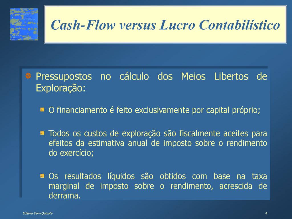 Cash-Flow e Lucro Contabilístico - ppt carregar