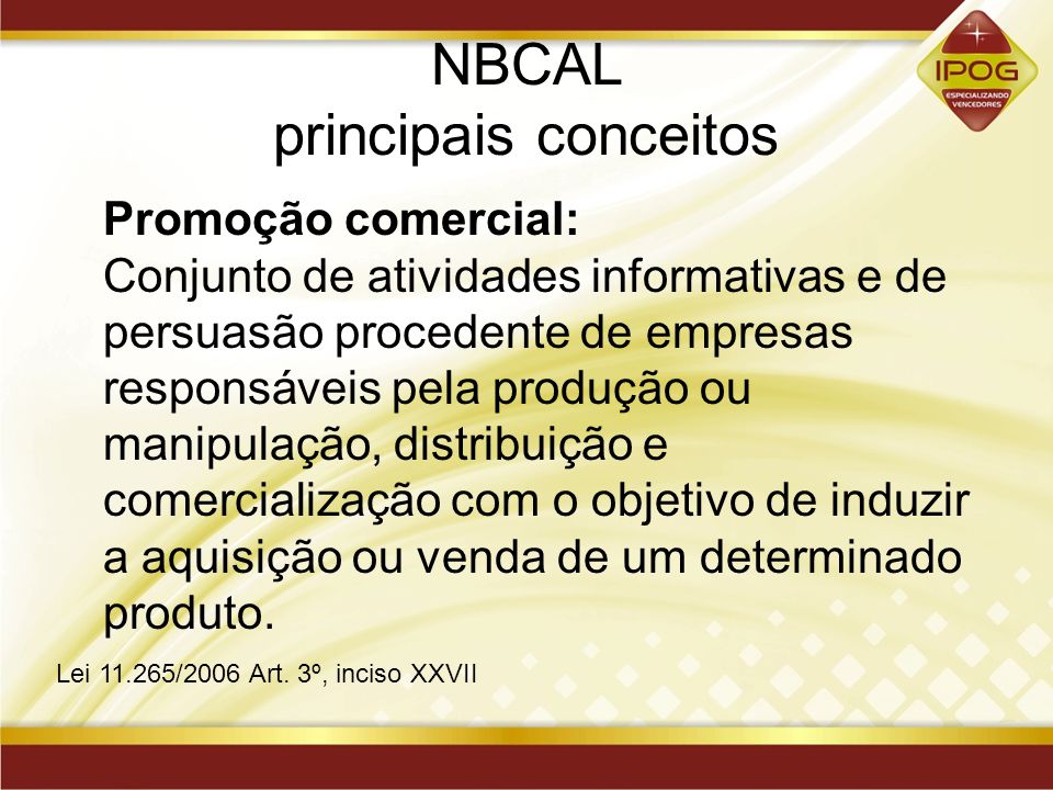 NBCAL principais conceitos