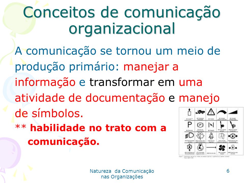 Conceitos de comunicação organizacional