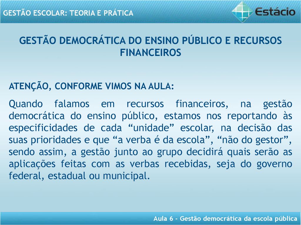 GESTÃO ESCOLAR: TEORIA E PRÁTICA - Ppt Carregar