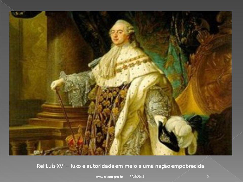 Rei Luís XVI – luxo e autoridade em meio a uma nação empobrecida
