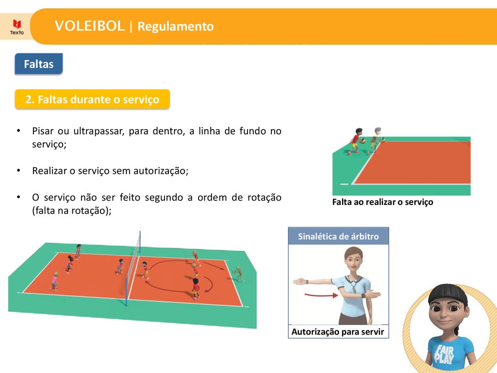 Como que funciona a falta no voleibol?