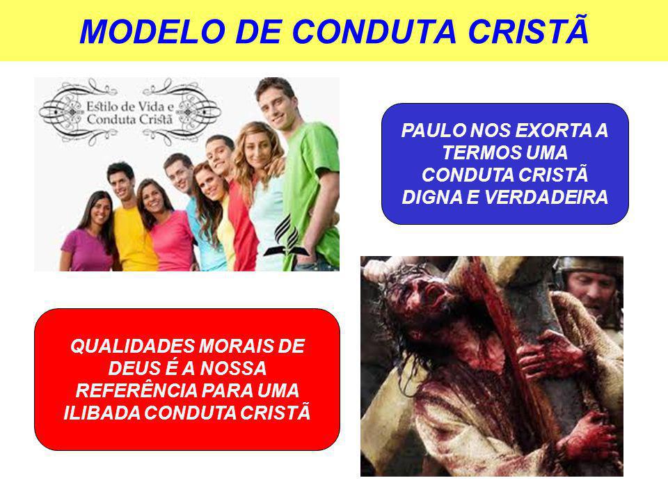 MODELO DE CONDUTA CRISTÃ
