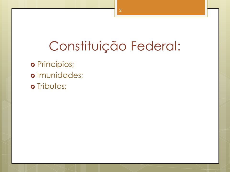Constituição Federal: