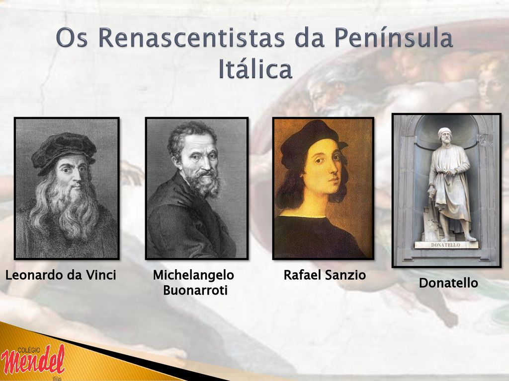 Donatello, Leonardo, Michelangelo e Rafael: artistas