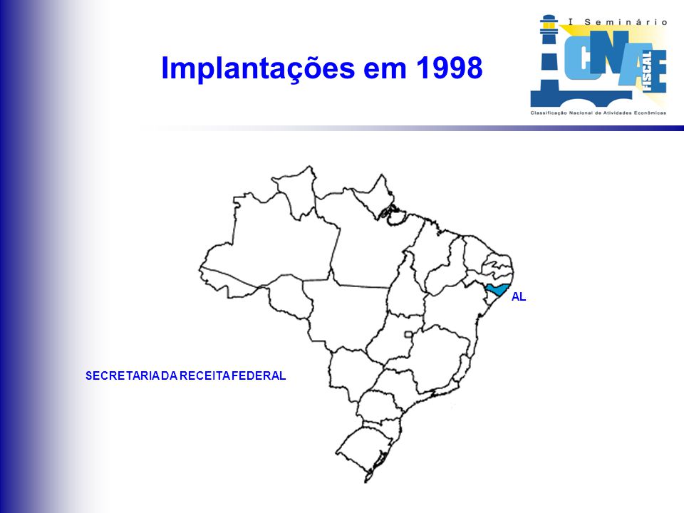 MAPA DE IMPLANTAÇÃO DA CNAE-FISCAL