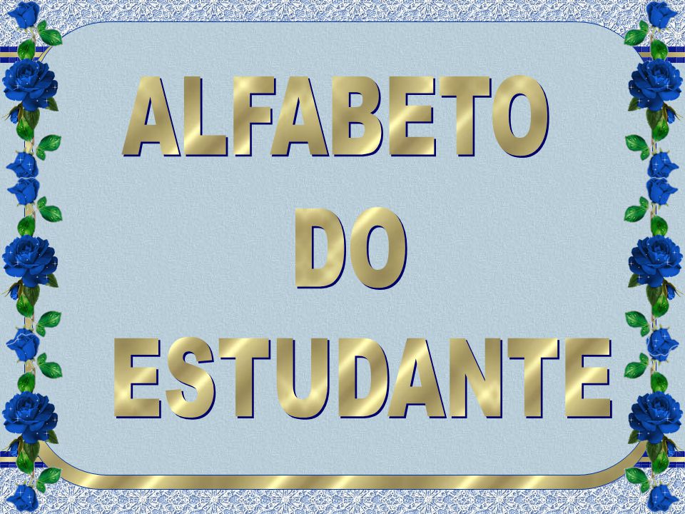 ALFABETO DO ESTUDANTE