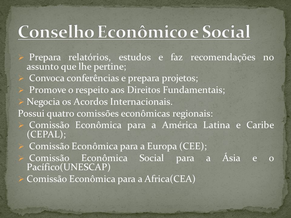 Conselho Econômico e Social