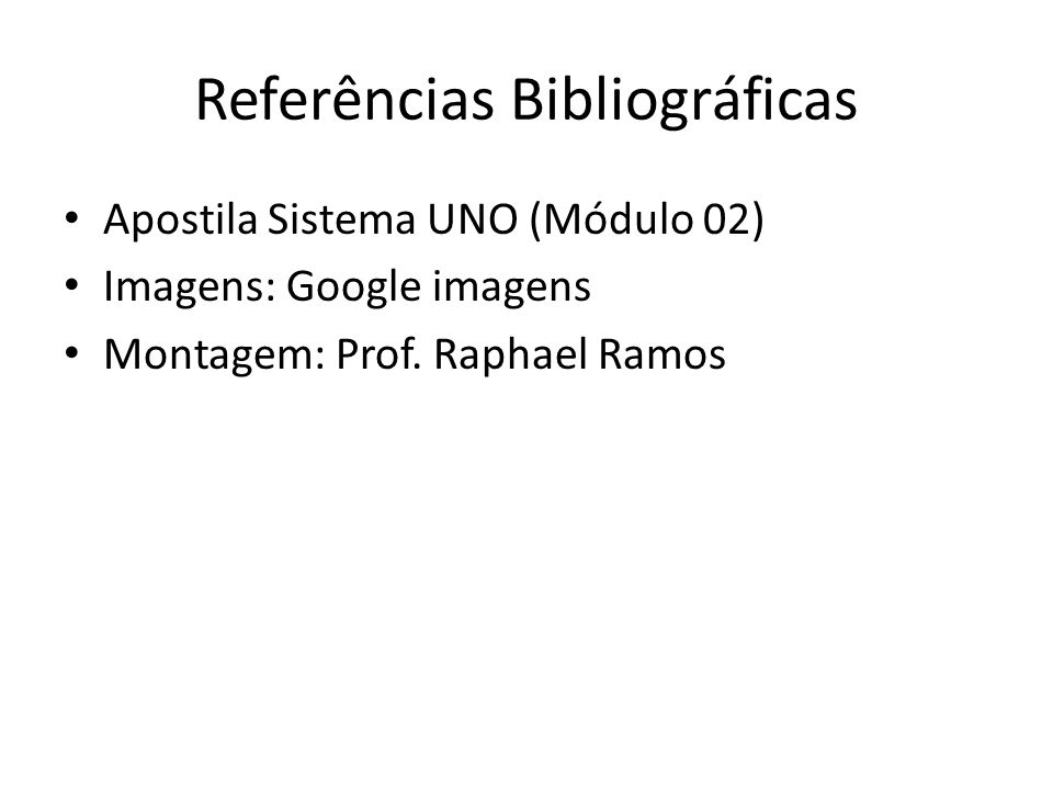 Referências Bibliográficas