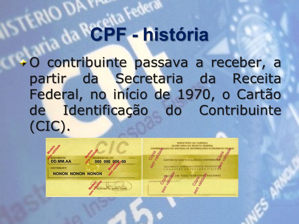 CPF - história