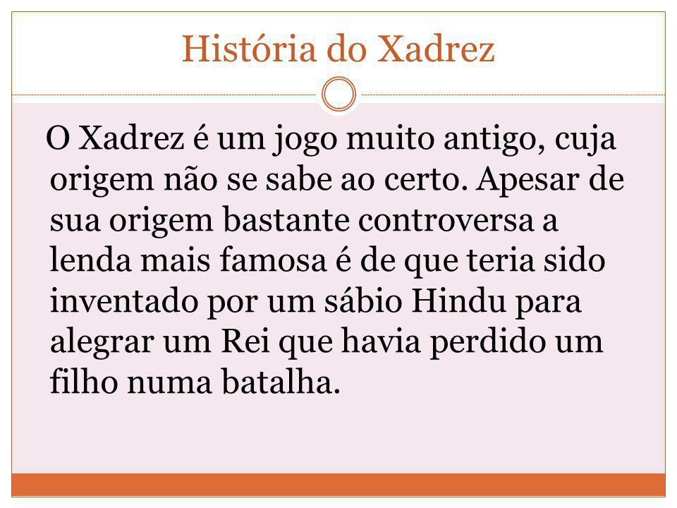 História e regras do XADREZ 