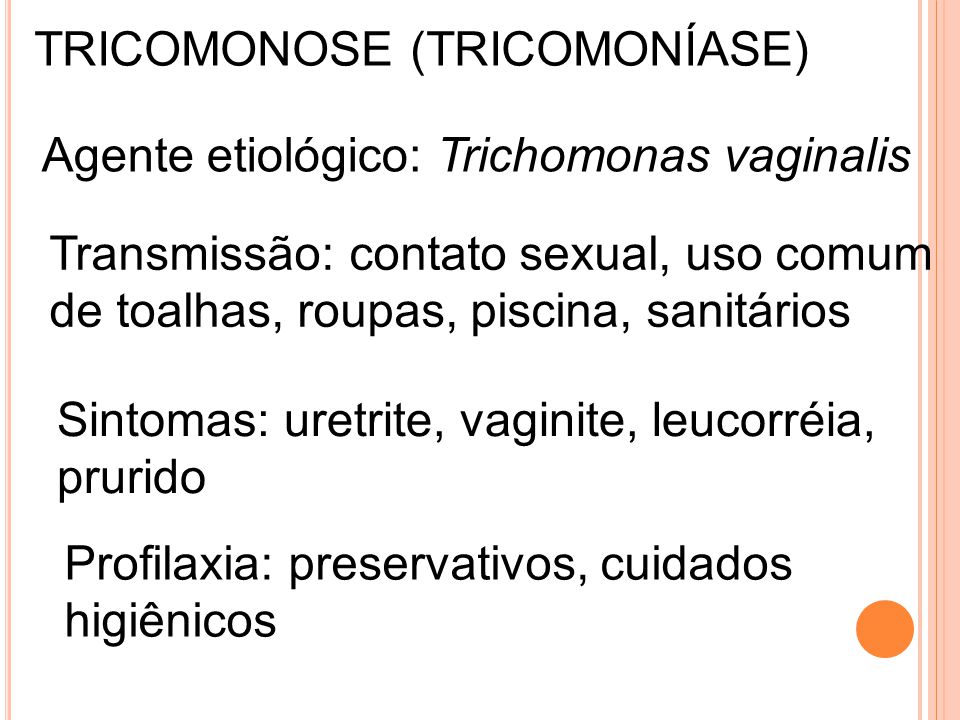 TRICOMONOSE (TRICOMONÍASE)