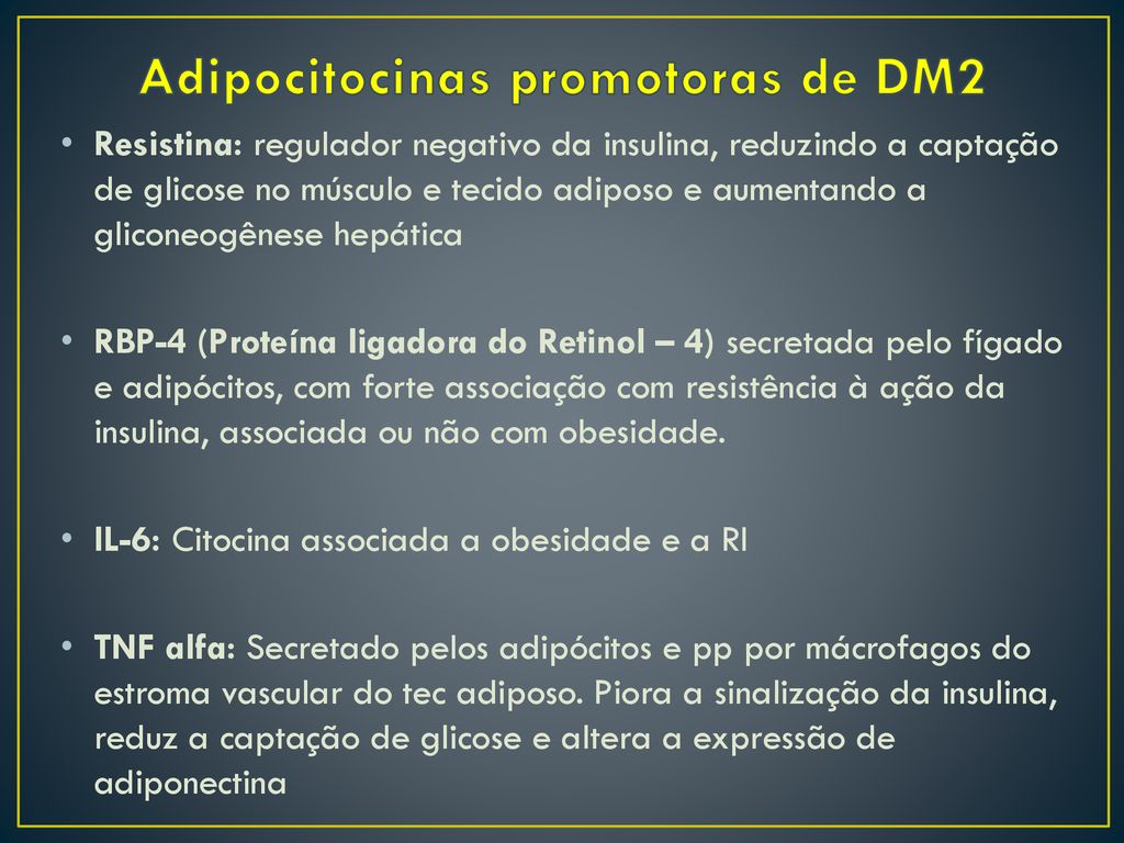 Fisiopatologia do Diabetes Mellitus tipo 2 - ppt carregar