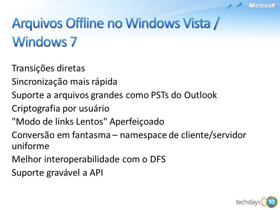 Arquivos Offline no Windows Vista / Windows 7