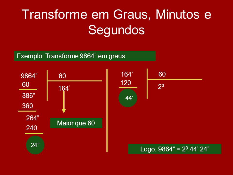 Transforme: a) 3 horas e 45 minutos em segundos. b)6 horas 50 minutos e 35  segundos em segundos. c)4 